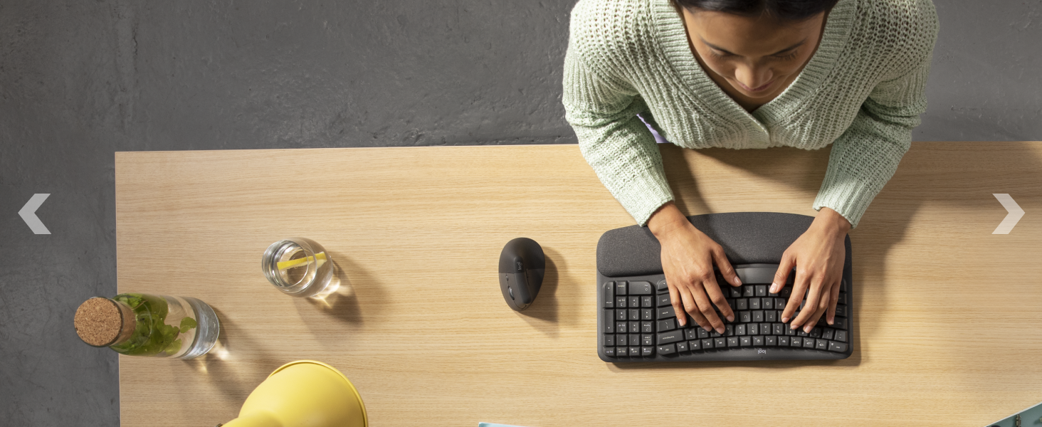 wave keys for business wireless ergonomic compact keyboard