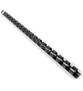 HOUYEE 1/2 Inch Plastic Binding Comb 19 Ring, 90 Sheet Capacity, Letter Size Black Comb Binding S...