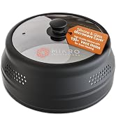 Mikro Innovations Glass & Silicone Microwave Splatter Cover – Tall and Collapsible Design that fi...