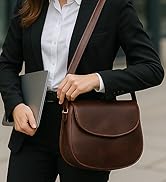 RUSTIC TOWN Leather Crossbody Satchel Bag Vintage Purses Handbags for Women