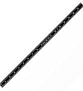 PEC Tools 18" Stainless Steel Ruler, 1/50" Thick X 3/4" Wide, High Contrast, 1/32", 1/64", 1/50",...