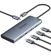 QGeeM USB C Hub for Thunderbolt 3/4/5,Multiple Converter Adapter 5 in 1,Type C Splitter Extender ...