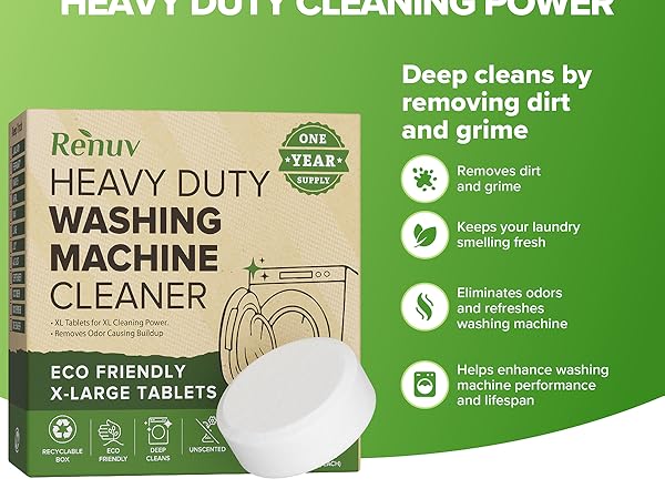 one year supply washing machine cleaner