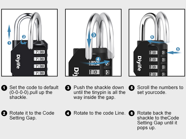 4-digit code lock