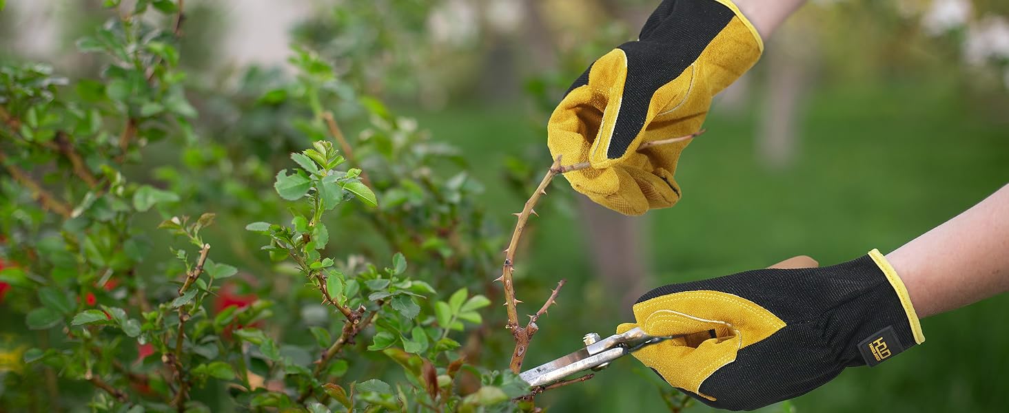 leather gardening yard work gloves men women gift