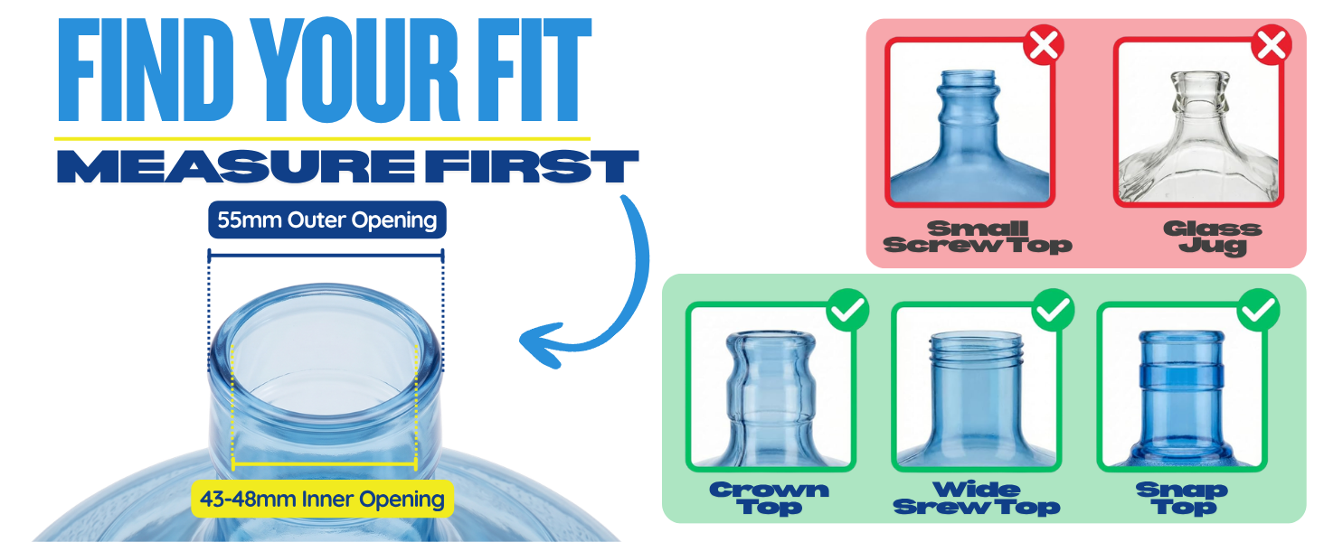 measure your water jug first