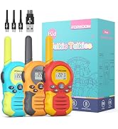 FOREDOM Rechargeable Walkie Talkies for Kids Walkie Talkies Long Range for Boy & Girl Age 3 to 12...