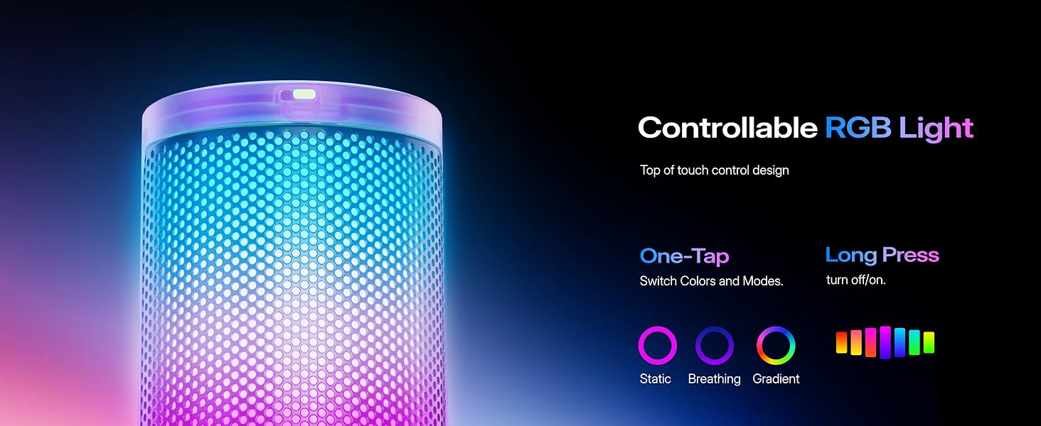 usb gaming microphone for pc purple