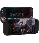 TIKOdirect Protective Case for Switch 2, Hard PC Shell and Soft TPU Joy-Con Grip, Slim Dockable C...