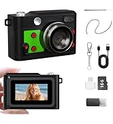 LENANE Mini Retro Keychain Camera - 1080P FHD Tiny Digital Camera with 2MP Lens, 0.96" Screen & O...