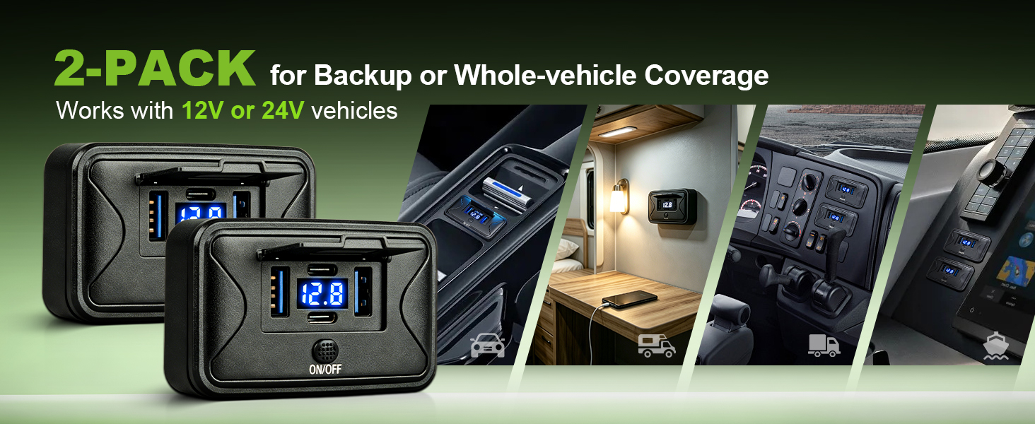 12V USB Outlet