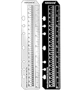 PERFORMORE 2 Pack of Snap-in 8” Bookmark Rulers, Black and Clear Plastic Page Marker Divider Page...