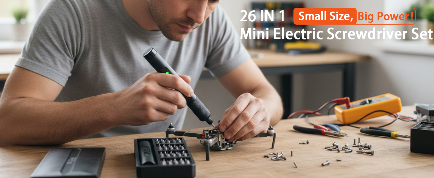 Mini Electric Screwdriver Set