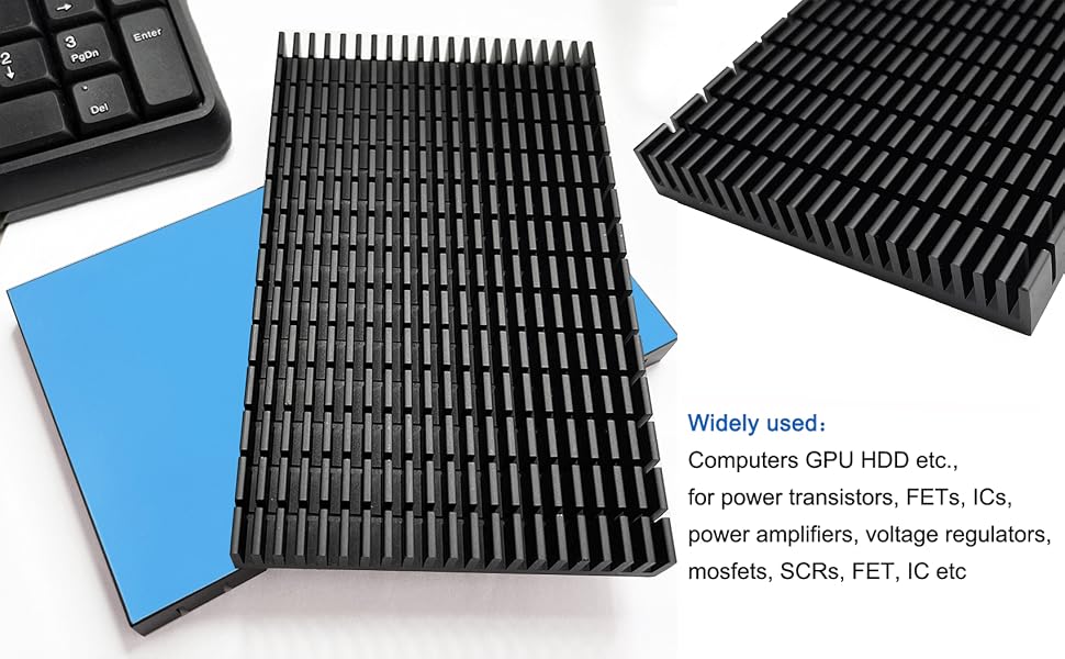 150mm heatsink pre-thermal pad