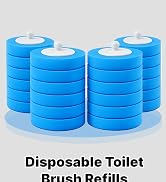 24 Count Carry Detergent Disposable Toilet Brush wand Refill Pads. 5-Layer Ocean Breeze Refills