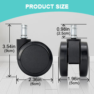 Size of Chair Wheels