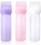 Cosywell Root Comb Applicator Bottle 6 Ounce Hair Dye Applicator Brush 3 Pack Applicator Bottle f...