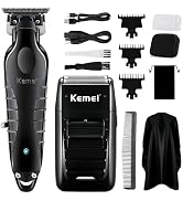 KEMEI Hair Clipper and Shaver Set Professional Cordless Hair Trimmer for Men, Electric Beard Trim...