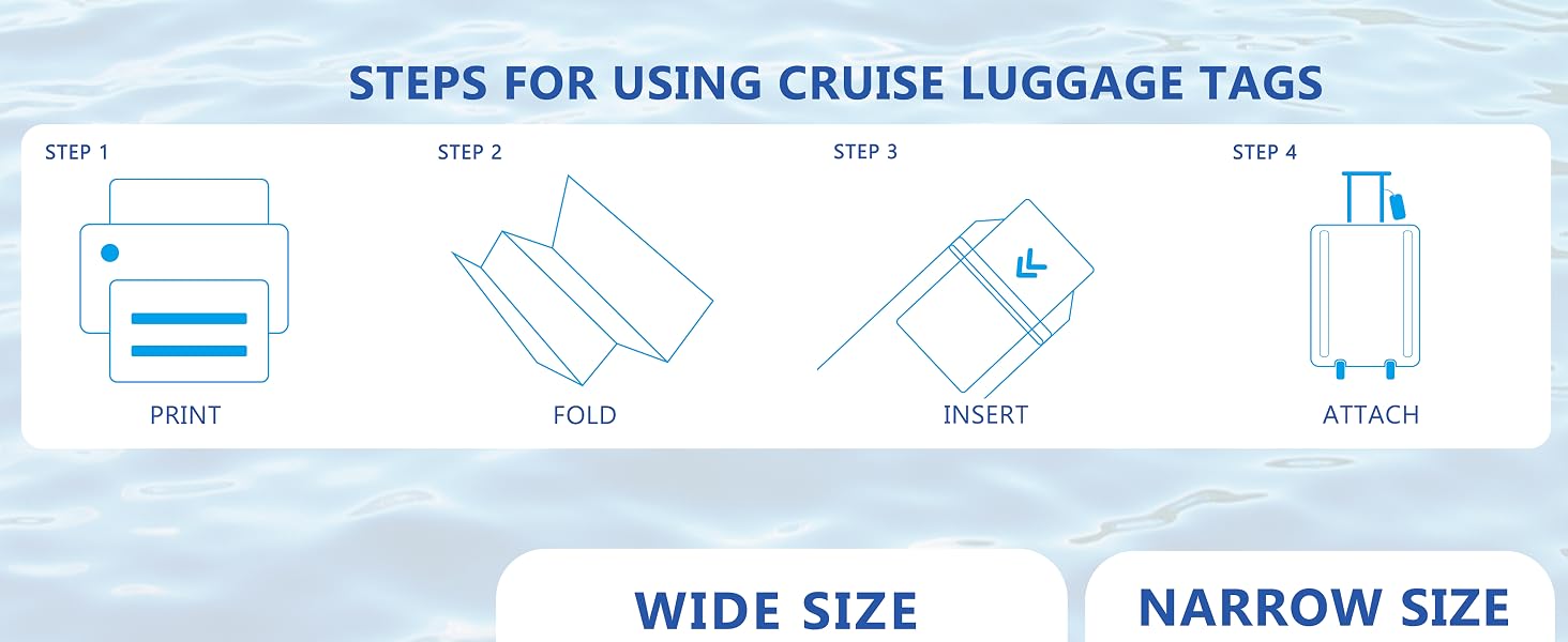 the use of cruise luggage tags