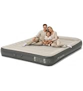 Naturehike Pillow Top Plush Compact King Air Mattress with Rechargeable Built-in Electric Pump, B...