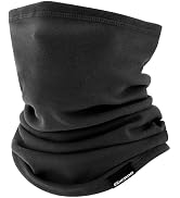 GXCROR Neck Warmer Winter Face Mask Fleece Neck Gaiter Ski Face Cover Cold Weather Scarf for Men ...