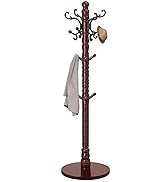 wooden coat rack stand