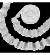 FINGERINSPIRE 15 Yards Cotton Lace Trim 1-5/8
