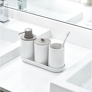 college dorm soap pump canister tray vanity back to school college office matte vanity organizer can