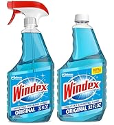 Windex Refill Bundle of Glass and Window Cleaner Spray, Original Blue Scent, Bundle Including 23 ...