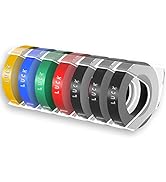 Zodzi Embossing Label Tape Compatible with Dymo Embossing Label Maker Organizer Xpress Pro 12965 ...
