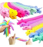 Dshengoo 18Pcs Stretchy String Fidget Sensory Toys,Dinosaur Squeeze Pull Noodle Toy for Kids Adul...