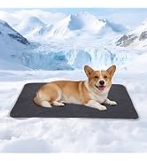 ZAKAPAWS Cooling Blanket for Dogs - Q-MAX>0.4 Waterproof Pet Throw Blanket Bed Cover, Non-Slip Do...
