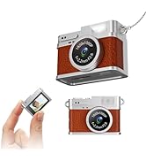 Mini Keychain Camera, 1080P Small Retro Nostalgic Camera Compact Video Recorder, for Travel Study...
