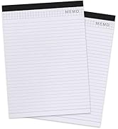 SAYEEC Writing Note Pads, A4 Size Wide Ruled Legal Pads, 8