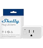 Shelly Smart Plug UL, WiFi, Bluetooth, Zigbee, Matter Outlet with Power Metering, Works with Home...