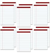Legal Pads 5x8 College Ruled 12 Pack Lined Writing Note Pads for Office Legal Pad for Work Writin...