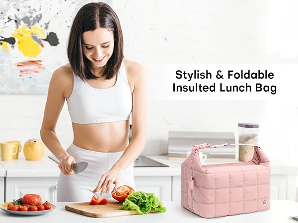 Insulated lunch bag for meal prep
