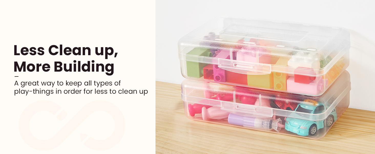 6 pack pencil box clear plastic