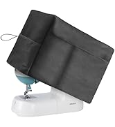 Boczif Sewing Machine Cover with Accessories Storage Pockets and Side Handle, Sewing Dust Cover C...
