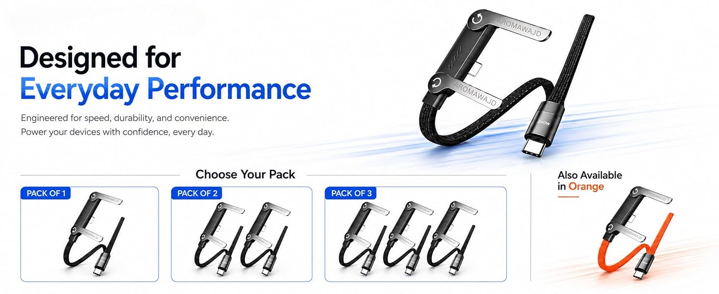 240w Braided Fast Charge Cable