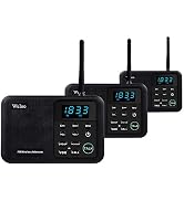 Wuloo Intercoms Wireless for Home 1 Mile Range 22 Channel 100 Digital Code Display Screen, Wirele...