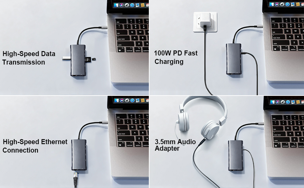 USB C Hub Multiport Adapter