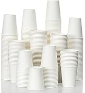 AOZITA 480 Pack 8 oz Disposable Paper Coffee Cups, White Paper Hot/Cold Beverage Drinking Cup for...