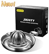 Lemon Squeezer Stainless Steel, Heavy Duty Hand Manual Citrus Juicer, Premium Orange Lime