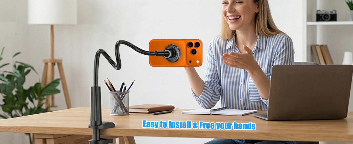 magnetic gooseneck phone mount