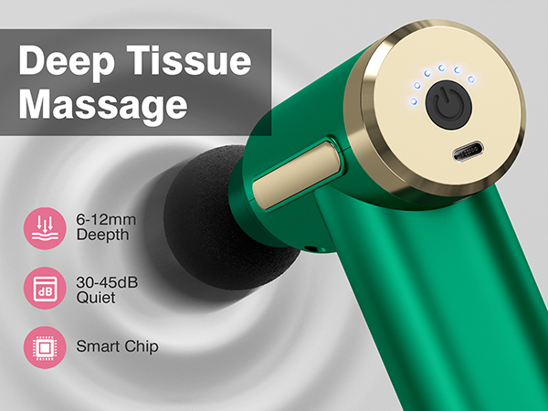 Massage Gun Deep Tissue Back Massage for Athletes for Pain Relief Percussion Massage 4 Massage Head