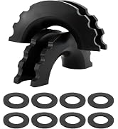 1 Set Black D-Ring Shackle Isolation Washer Kit Towing Shackles Bumper Protector for 3/4 5/8 Inch...