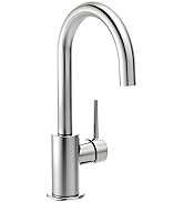 Delta Faucet Trinsic Chrome Bar Faucet, Sink Faucet Single Hole, Wet Bar Faucets Single Hole, Pre...
