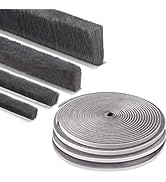 ZOMPAGO Strong Adhesive Brush Weather Stripping for Sliding Windows and Door Frames - Seal Strip ...