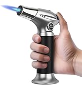 Sondiko Blow Torch, Butane Torch Lighter, Refillable Creme Brulee Torch with Adjustable Flame, Sa...